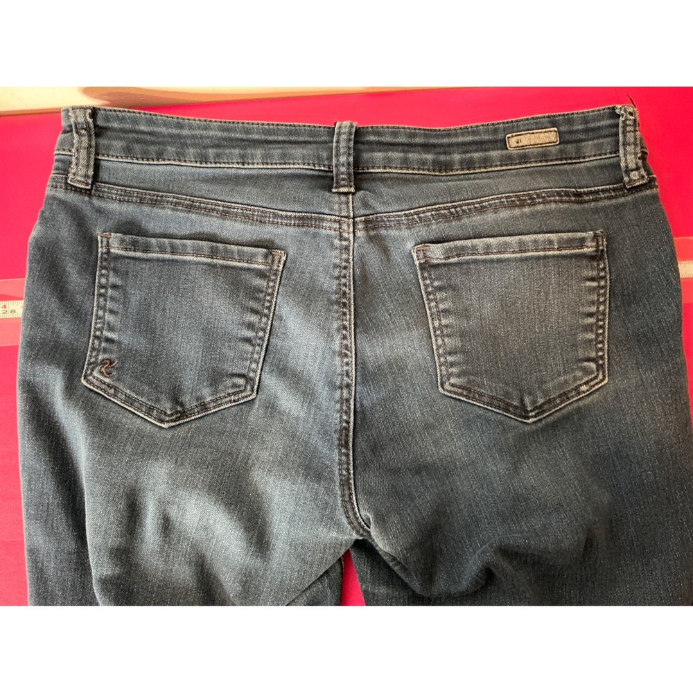 Kut from the Kloth Womens Mia‎ Mid Rise Slim Fit Skinny Jeans Sz 8P Dark Wash - Picture 3 of 8